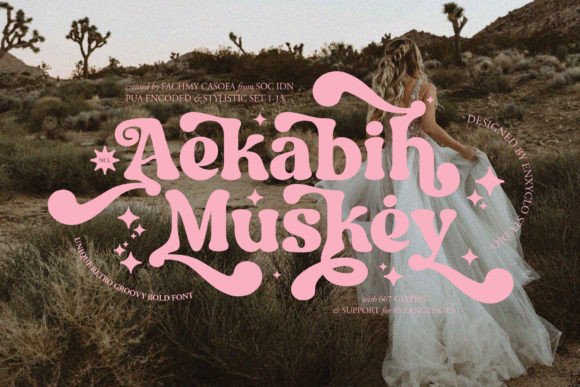 Aekabih Muskey: The Bold Retro Font for Business Branding