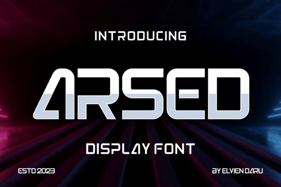 Arsed: The Unique Display Font for Elevated Brand Identity