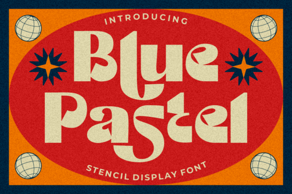 Blue Pastel: A Bold Retro Display Font for Your Brand