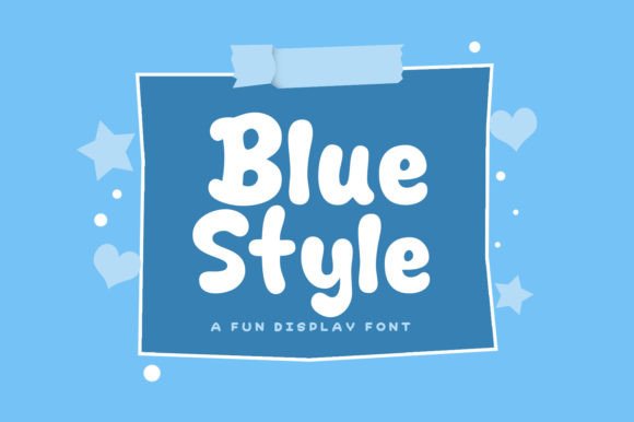 Blue Style: A Playful Display Typeface for Bold Branding