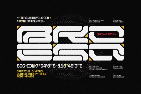Broesq: The Cyberpunk Display Font for Bold Maker Brands