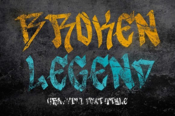 Broken Legend: The Ultimate Display Font for Bold Editorial Design