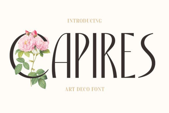 Capires: A Premium Display Font for Editorial Design