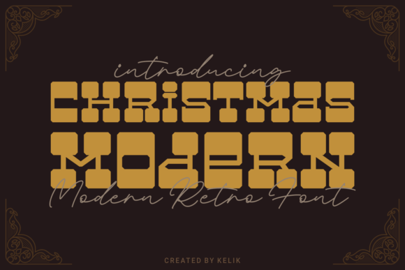 Christmas Modern: A Display Typeface for Festive Editorial Design