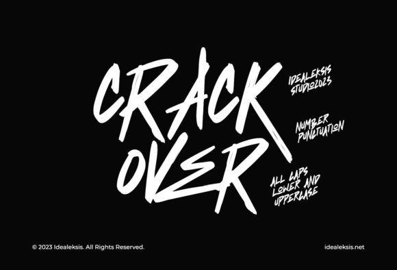 Crack Over: The Haunting Display Font for Dark Web Experiences