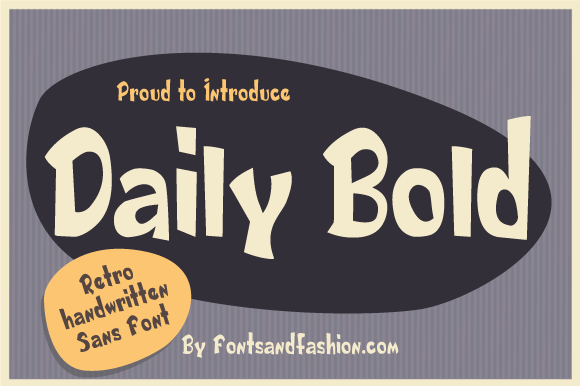 Daily Bold: The Retro Display Font for Authentic Small Business Branding
