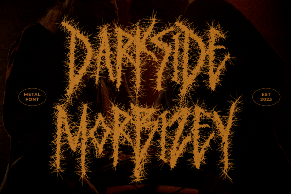 Darkside Morbizey: The Metal Display Font for Bold Crafts