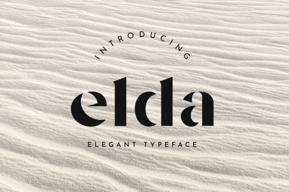 Elda: The Elegant Stencil Font for Luxurious Digital Design