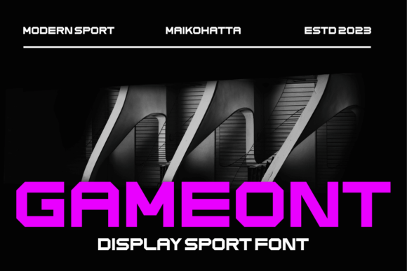 Gameont: The Dynamic Display Font for Bold Brand Identity