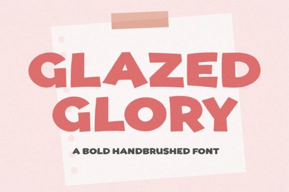 Glazed Glory: The Premium Display Font for Handcrafted Branding