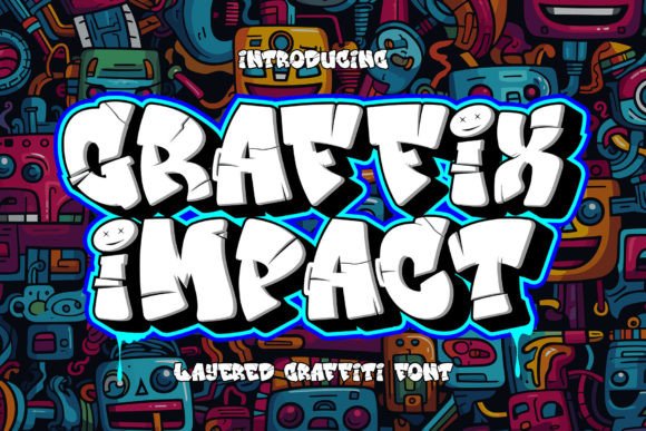 Graffix Impact: The 3D Graffiti Typeface for Bold Brand Identity