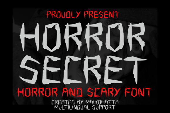 Horror Secret: A Spooky Display Font for Halloween Branding