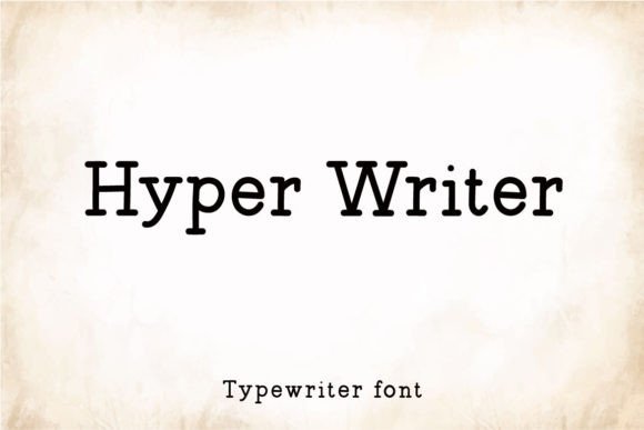 Hyper Writer: A Vintage Typeface for Handmade Creations