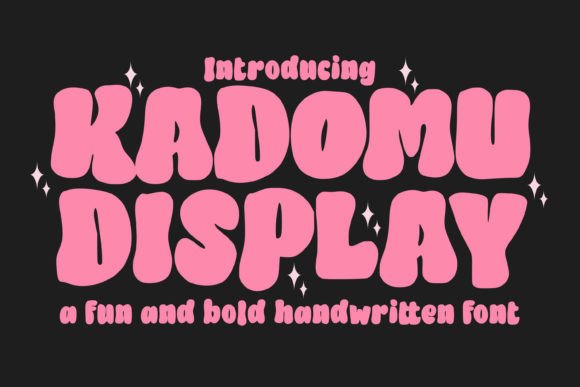 Kadomu: A Playful Display Font for Editorial Design