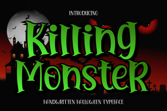 Killing Monster: A Bold Halloween Typeface for Brand Identity