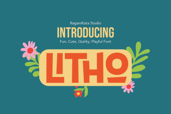 Litho: A Whimsical Display Font for Handmade Branding