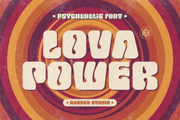 Lova Power: The Retro Psychedelic Font for Bold Campaigns