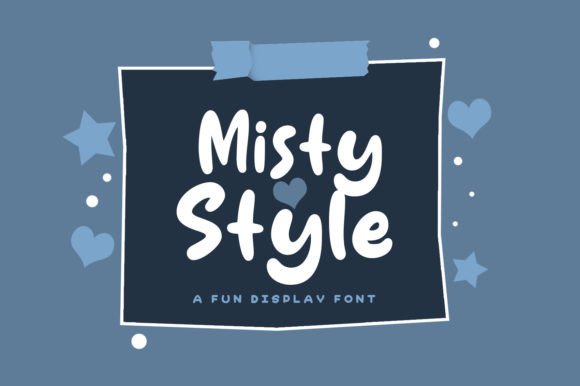 Misty Style: A Playful Display Typeface for Creative Crafters