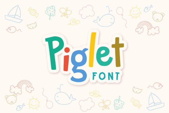 Piglet: A Whimsical Display Font for Playful Brand Identity