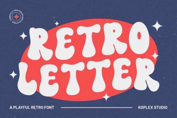 Retro Letter: A Vibrant Display Typeface for 70s-Inspired Editorial Design