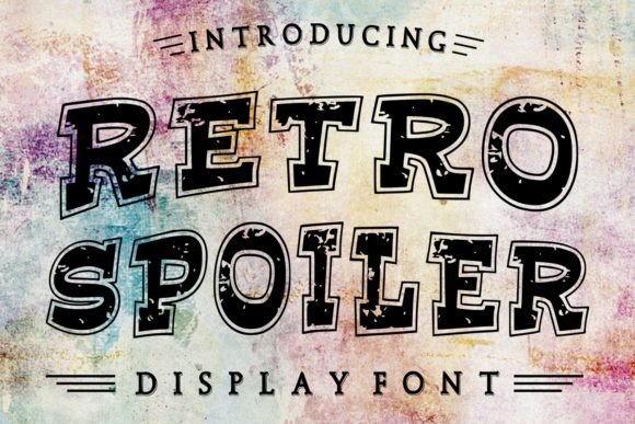 Retro Spoiler: The Ultimate Grunge Display Font