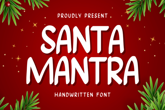 Santra Mantra: A Sweet Handwritten Display Font for Editorial Design
