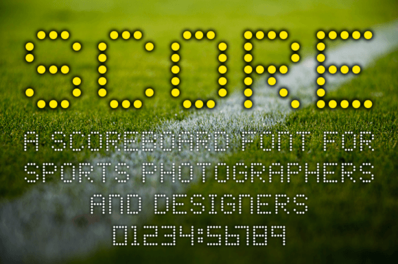 Score: The Digital Display Font That Mimics Live Game Lights