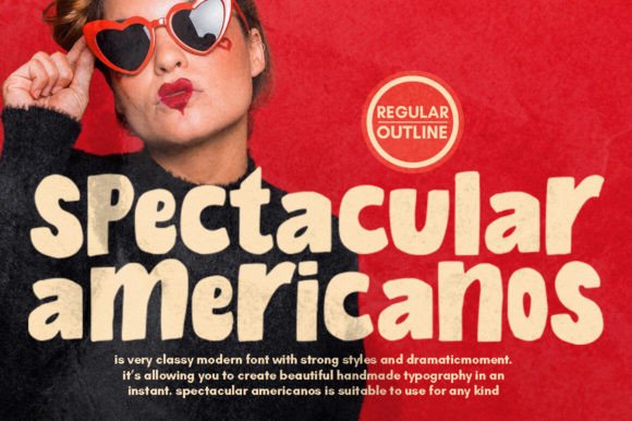 Spectacular Americanos: The Hand-Brush Typeface for Editorial Design