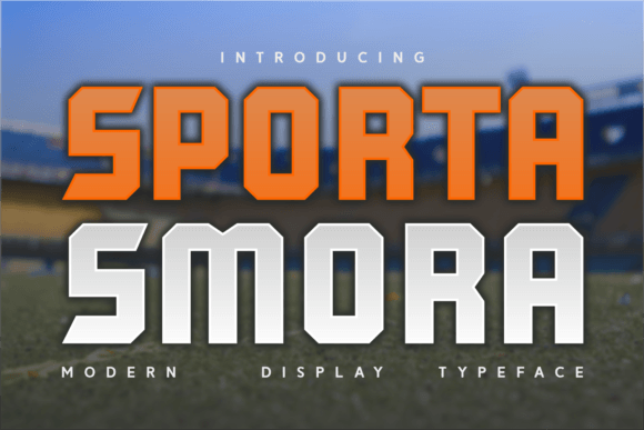 Sporta Smora: The Bold Display Font for Athlete Branding