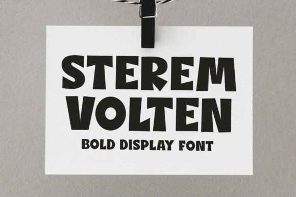 Sterem Volten: The Bold Display Font for Handmade Branding