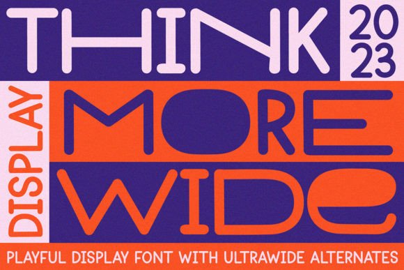 Thinkmore: The Playful Display Font for Modern Campaigns