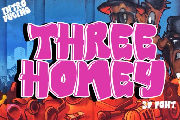 Three Homey: The Creative Typeface for Bold Branding