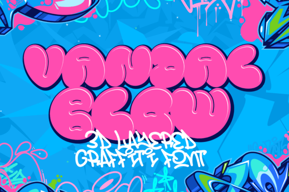 Vandal Blow: The 3D Graffiti Typeface for Bold Shop Branding