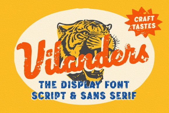 Vilanders: The Hand-Drawn Display Font Collection for Makers